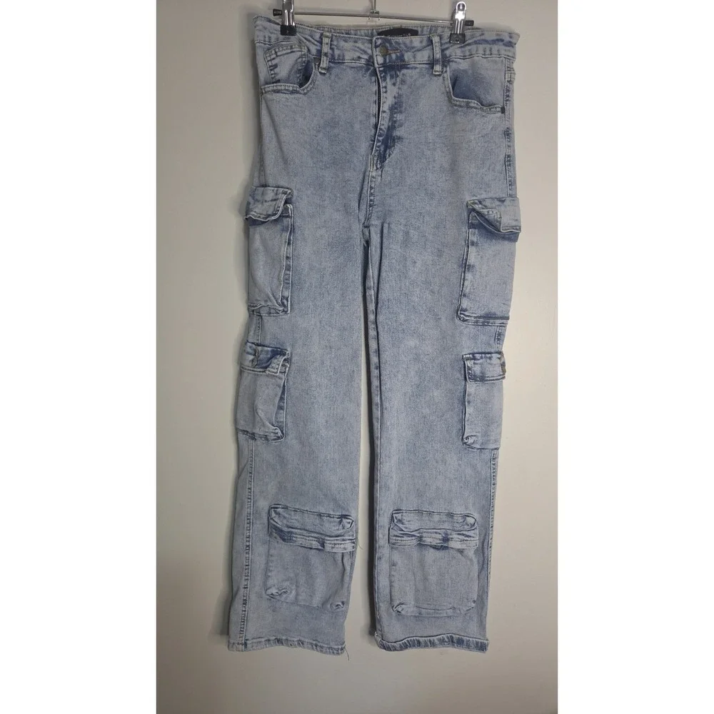 Between Us Multi Pocket Cargo 90s Skater‎ Grunge Punk Vibe Size 15